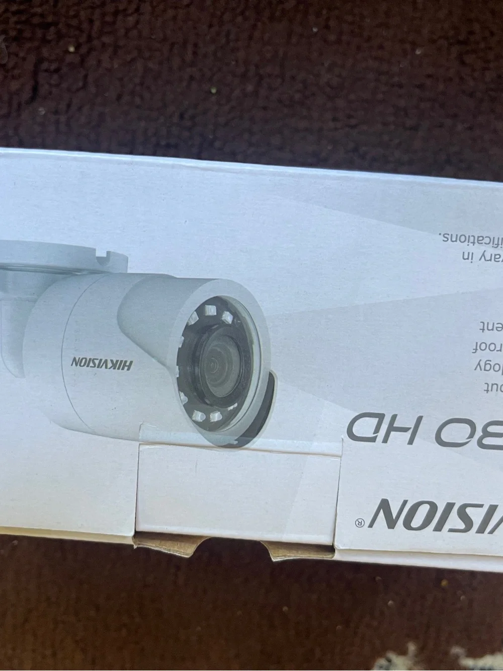 Hikvision White and Black Bullet Surveillance Camera